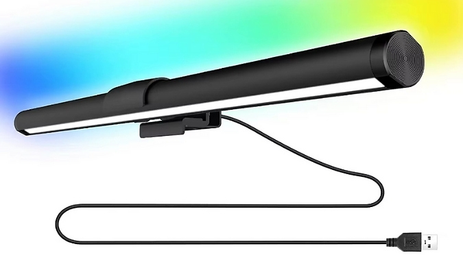 LED Touch-Control PC Monitor Light Bar. at Discount Experts
