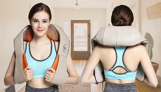 Shiatsu Neck & Shoulder Heated Massager from Discount Experts
