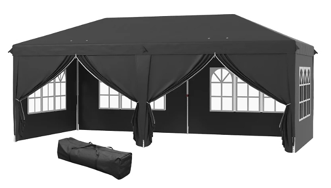 Outsunny 3m x 6m Water Resistant Pop Up Gazebo Outsunny 3m x 6m Water Resistant Pop Up Gazebo