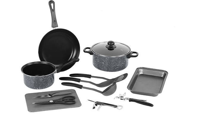 12-Piece Cookware Set - 2 Colours at Discount Experts