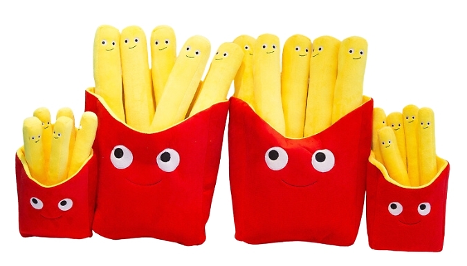 Cute Food-Shaped Plushie Pillows - 3 Designs, 4 Sizes from Discount Experts