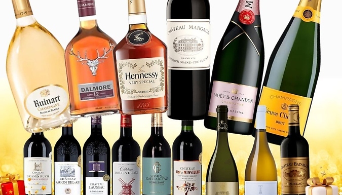 12 or 24-Day Luxury Mystery Alcohol & Gifts Hamper from Discount Experts