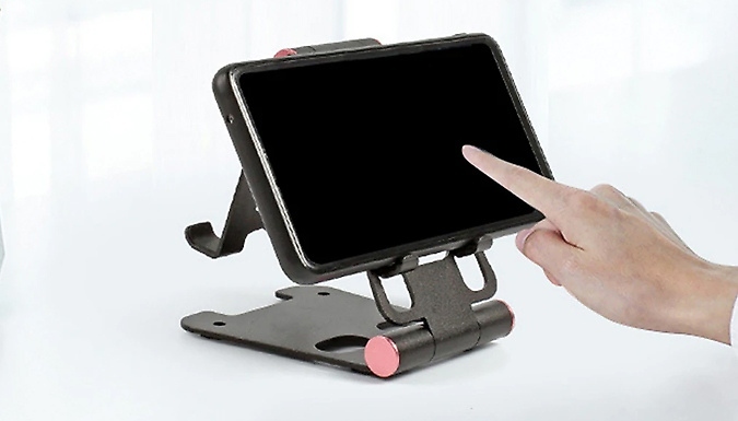 Foldable Aluminium Tablet & Phone Stand - 4 Colours at Discount Experts