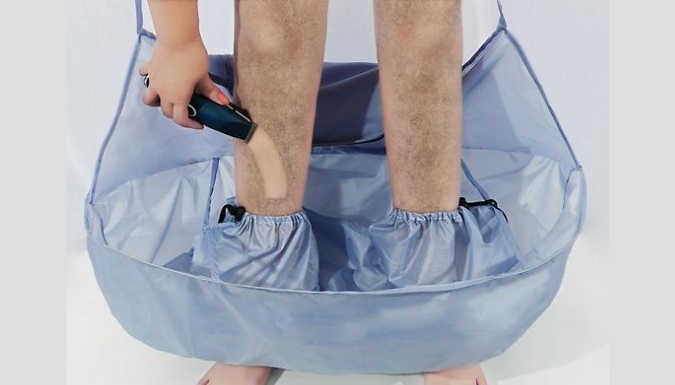 Foldable Leg Shaving Cape with Storage Bag at Discount Experts