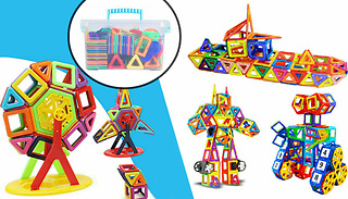64 or 95-Piece Magnetic Building Blocks Set with Optional Storage Box