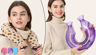 1.4L Neck Hot Water Bottle with Optional Fleece Cover - 3 Colours