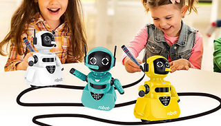 Walk-the-Line Induction Marking Robot Toy - 3 Colours