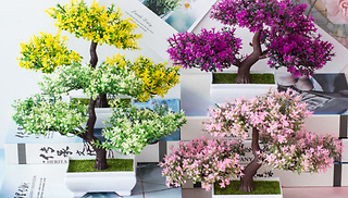 Three-Pointed Miniature Artificial Tree - 4 Colours