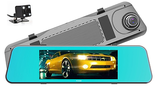7-Inch Touchscreen Dual-Lens Dash Cam - Optional 32GB SD Card