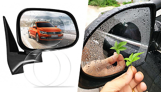 1, 2 or 4 Rainproof Car Rearview Mirror Shields