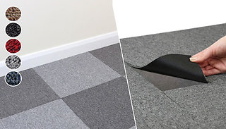 20 Easy-Install Carpet Tiles - 5 Colours - 5sqm Coverage!