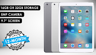 Apple iPad Air 9.7-Inch Wi-Fi 16/32 GB - 2 Colours & Optional Case