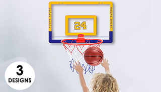 Kid's Indoor Basketball Hoop Rack Set - 3 Colours