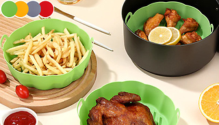 Reusable Air Fryer Silicone Liner - 4 Colours & 2 Sizes