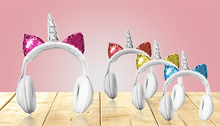 Sparkly Unicorn Headphones - 4 Colours