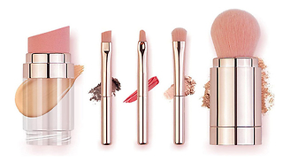 2 x Pack Travel 5-in-1 Brush Set - 3 Colours