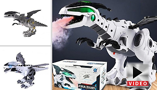 Firebreathing Effect Walking & Roaring Dinosaur Toy - 4 Colours