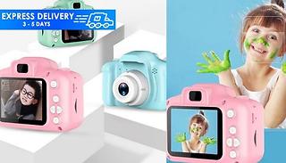 Kids Mini Selfie Video Camera with Optional SD Card - 3 Colours