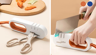 4-in-1 Non-Slip Kitchen Knife & Scissors Sharpener