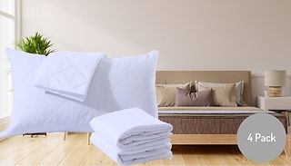 Quilted Pillow Protectors - Pack of 4