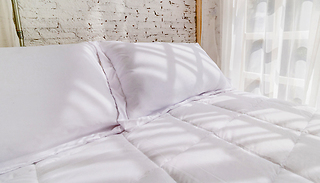 16.5 Tog Super Bounce-Back Winter Duvet and 4 Pillows - 4 Sizes