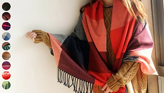 Oversized Patchwork Pashmina Scarf - 9 Colours