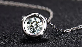 Classic 925 Silver Solitaire Pendant