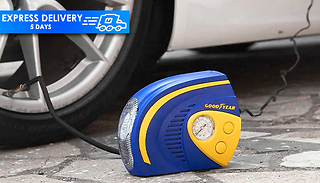 Goodyear 2-in-1 Tyre Air Compressor with LED Light