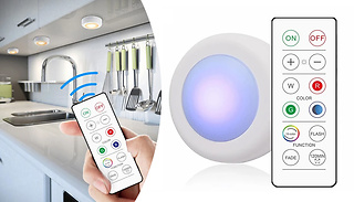 3 or 6-Pack of Mini LED Colour-Changing Lights With Remote