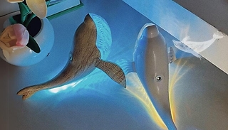 USB Rechargeable Touch Whale Lamp - 2 Options