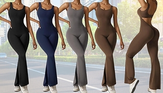 Flared Wide-Leg Comfy Jumpsuit - 4 Colours, 4 Sizes