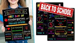 First & Last Day of School Reversible Chalkboard Sign - 2 Designs