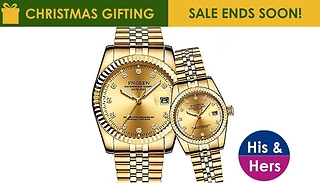 1 or 2 Fngeen Quartz Core Watches for Him or Her - 4 Designs