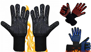 Fireproof & Heatproof BBQ Oven Gloves - 3 Colours