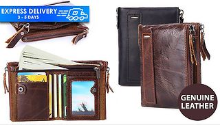 RFID Blocking Real Leather Wallet