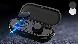 TWS 5.0 Wireless Earphones with Charging Case - 2 Colours