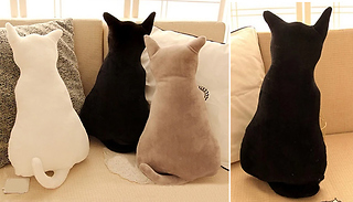 Plush Cat Pillow - 3 Colours & 2 Sizes