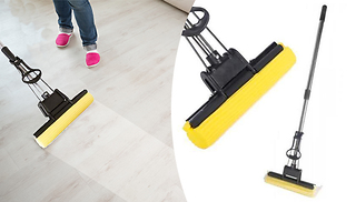 Telescopic Replaceable Head PVA Foam Sponge Floor Mop