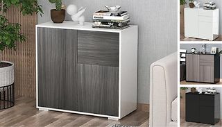 HOMCOM High Gloss Frame Sideboard - 4 Colours