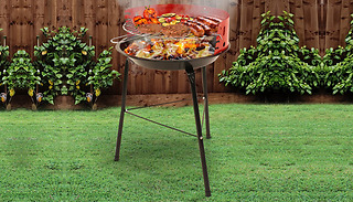 Portable Compact Picnic BBQ with Grill & Wind Shield