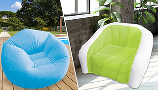 Inflatable Soft-Touch Lounger Chair - 2 Colours