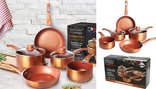 Daniel James Copper Pro 7-Piece Ceramic Pan Set