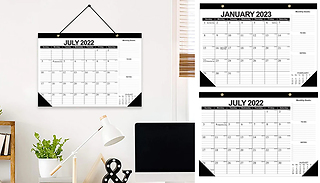 18 Month Desk 2023 Calendar with To-Do List & Notes - 2 Styles