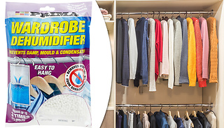 4-Pack of Scented Hanging Wardrobe Dehumidifiers 