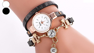 Crystal Snake Drop Wrap Watch - 2 Colours
