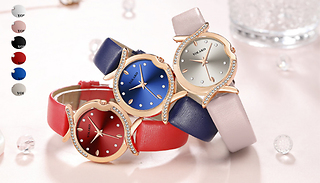 Crystal Crossover Dress Watch - 6 Colours