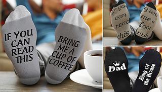 Novelty Socks For Him - 3 Colours & 3 Designs