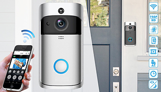 3-in-1 Smartphone-Connected Video Doorbell With Intercom - 2 Colours &...