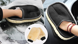 3-Piece Car Wash Bear Paw Gloves Set