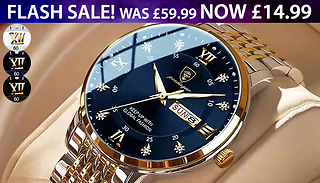 Stainless Steel Quartz Watch - 3 Colours
